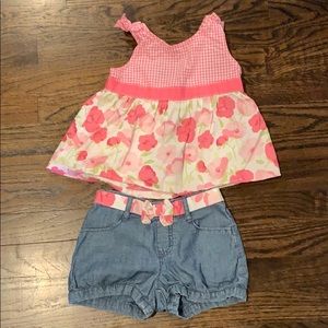 Shorts and matching shirt